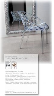 Acrylic Ghost Chair Nylon Carbonate Clear or Coloured