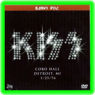 KISS Kissology Volume 1 Bonus DVD Cobo Hall Detroit MI 1 25 76