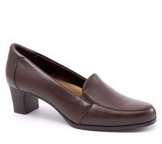 Trotters Double Gored Stack Heel Dress Loafers —