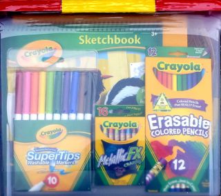 New Crayola Kids Art Craft Supply Set Activity Kit Tub Crayons Markers