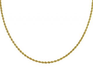 EternaGold 18 Solid Rope Chain Necklace, 14K Gold, 5.8g —