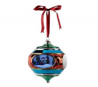 Mr. Christmas Magic Scene Ornament with Stand and Gift Box —