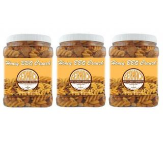 Germack (3) 11 oz. Jars Honey BBQ Snack Mix —