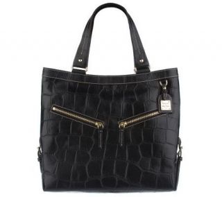 Dooney & Bourke Croco Embossed Leather Sara Bag —