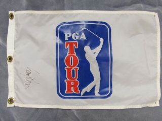 Autographed PGA Tour Pin Flag Corey Pavin with COA