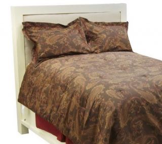 Linda Dano 4 piece King Size Paisley Print Comforter Set   H193893