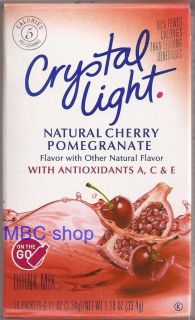 Crystal Light on The Go 4 Box Lot Low Calorie Flavored Powder Sticks