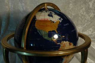 Cram World Globe Large Solid Brass