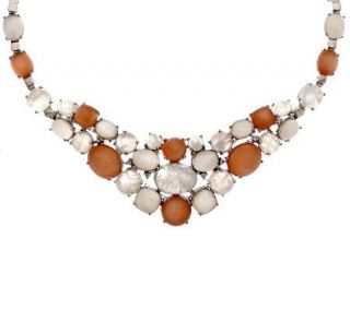 90.00 cttw Moonstone Limited Edition 18 Sterling Necklace   J276204