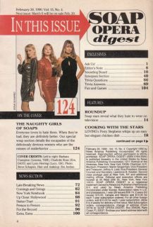  Digest February 20 1990 Barbara Crampton, Charlotte Ross Lynn Herring