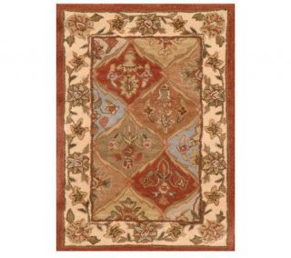 Royal Palace Persian Style Panel Design 27x39 80L Wool Accent Rug 