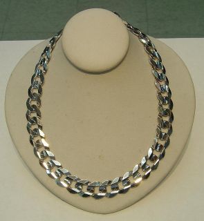 New 14k White Gold Cuban Link Chain 11mm Free SHIP
