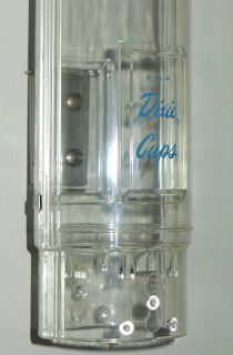 Vintage Dixie Cup Dispenser Tall Clear Plastic Cylinder Brand New