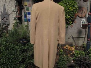 Brooks Brothers Single Breasted Polo Camel Hair Overcoat 42 R Made in