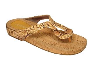 Cudas Womens Brown Gold Zelda Thong Sandals Flip Flops
