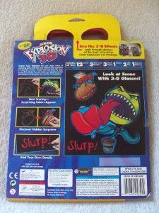 Crayola Color Explosion 3 D Scenes Kit Book New