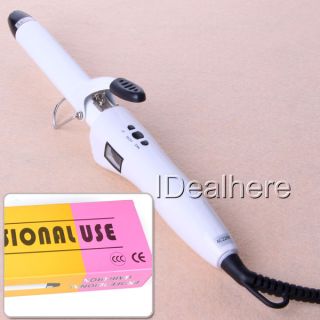 hair curling iron curler rod 25mm lcd display roller