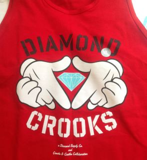 DIAMOND SUPPLY CROOKS AND CASTLES COLLABORATION TANK TOP SIZE M COLLAB