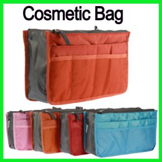 Travel Makeup Cosmetic Bag Insert Handbag Purse Zipper Case Organizer
