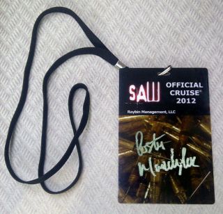 Costas Mandylor Autographed Syringe Badge from The Official Saw