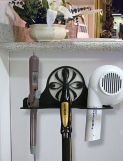 this decorative wrought iron hair dryer rack holder is a must have it