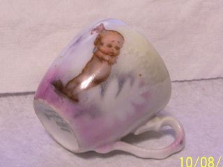 Antique Rose ONeill Wilson Kewpie Cup Made in Germany