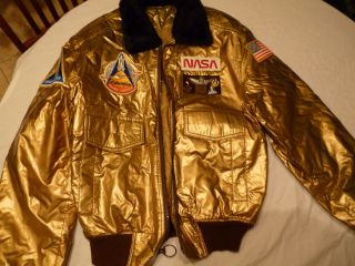 Gold Nasa Jacket keywords Crippen Young STS 1 STS 1 Flight suit