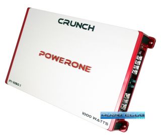 CRUNCH POWER ONE SERIES 1000W MAX CLASS AB CAR AUDIO 1 CHANNEL MOSFET
