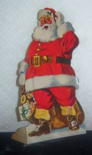 Santa Advertising Ornament Die Cut Bank Christmas Club Bankers Trust