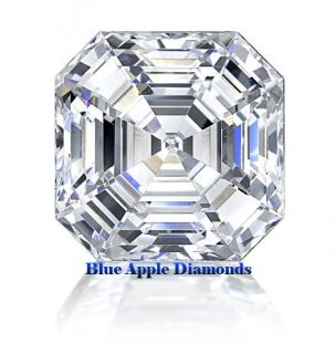 Color SI1 Clarity 100% Natural Asscher Cut GIA Certified Loose Diamond