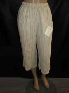 Spring Flax Linen Cropped Pant Pic Size 1x 2X 3X 6 Colors