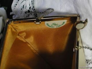 Bone Cream Soft Leather Handbag Etra Clutch Purse Bag