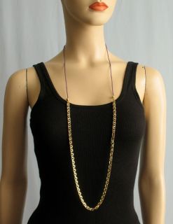 Rachel Leigh Swarovski Crystal Gold Chain Necklace $300