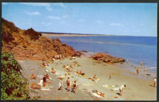 Sandy Cove Marginal Way Ogunquit ME postcard 1964