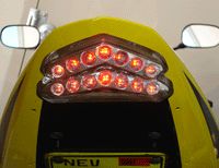 Ducati 1198s Integrated LED Tail Light Smoke Lens 07 10