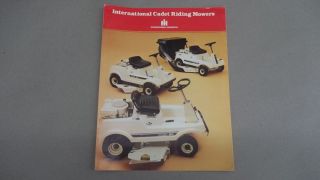 Cub Cadet Sales Brochure Riding Mowers 55 85 85 Bagger
