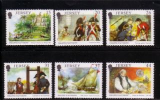 Jersey SC553 8 1991 Philippe DAuvergne Stamp Set Mint