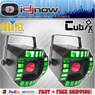 Chauvet Cubix 2 0 LED DJ DMX RGB Karaoke Multi Color Lighting Effect 2
