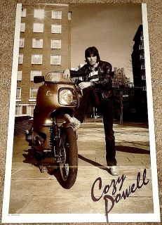 Cozy Powell Rock Legend Poster Whitesnake Rainbow MSG