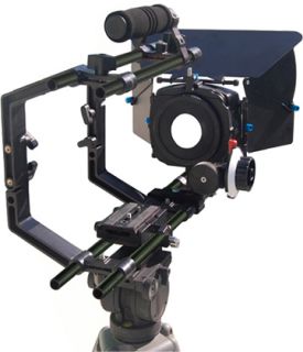 Mattebox 15mm Rod Support Follow Focus 9 Camera Cage 5D 7D GH1 GH2