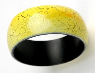 Monkey Kings line of chunky pvc bangles feature a funky crackle paint