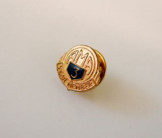 AMA 3 Year Member Pin Vintage