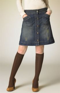Hydraulic Denim Skirt