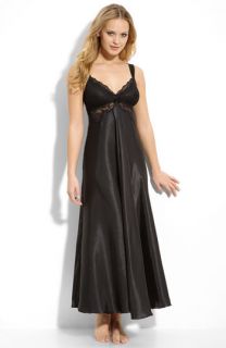 In Bloom by Jonquil Lace Trim Satin Nightgown