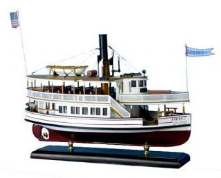 Mystic Seaport Steamer Sabino Wood Boat Display Model