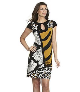  Varro Jersey Keyhole Artzee Cup Sleeve Casual Dress XL $145