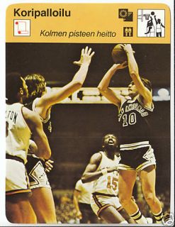 Louie Dampier Basketball 1980 Finland SPORTSCASTER Card