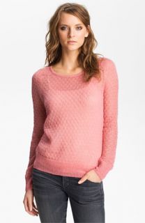 Hinge Metallic Pointelle Mohair Sweater