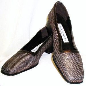 Cara Molina Espana Brown Tweed Shoes Pumps Womens 6 B