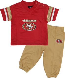  Francisco 49ers Toddler Short Sleeve Football Jersey Pant Set
